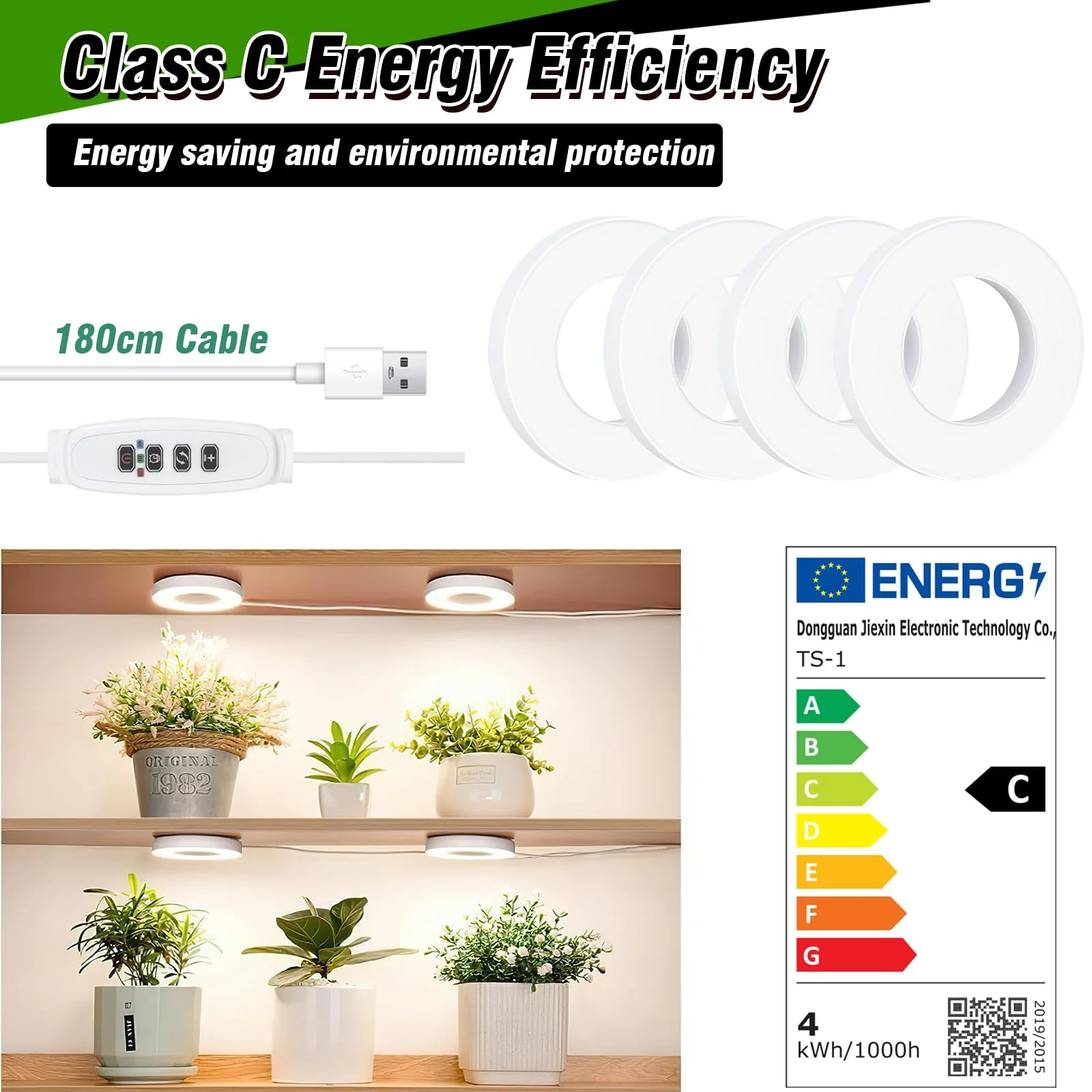 SciFiVisi Pack of 3 Plant Lamps, LED Full Spectrum, Plant Light with Auto Timer, 3 Colours, 10 Brightnesses, LED Plant Lamp for Indoor Plants (White, 3 Heads) White 3 Heads - Image 4