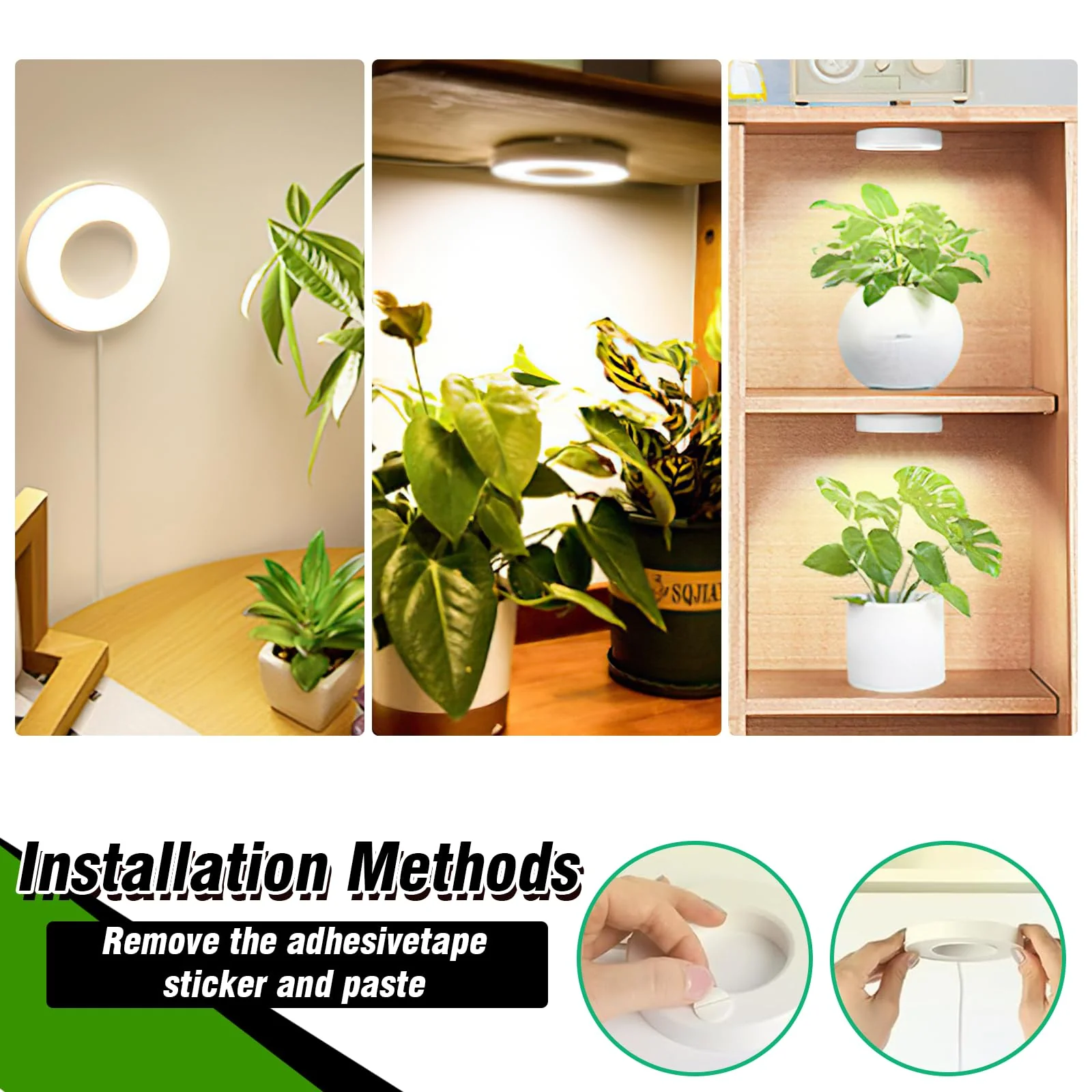 SciFiVisi Pack of 3 Plant Lamps, LED Full Spectrum, Plant Light with Auto Timer, 3 Colours, 10 Brightnesses, LED Plant Lamp for Indoor Plants (White, 3 Heads) White 3 Heads - Image 5