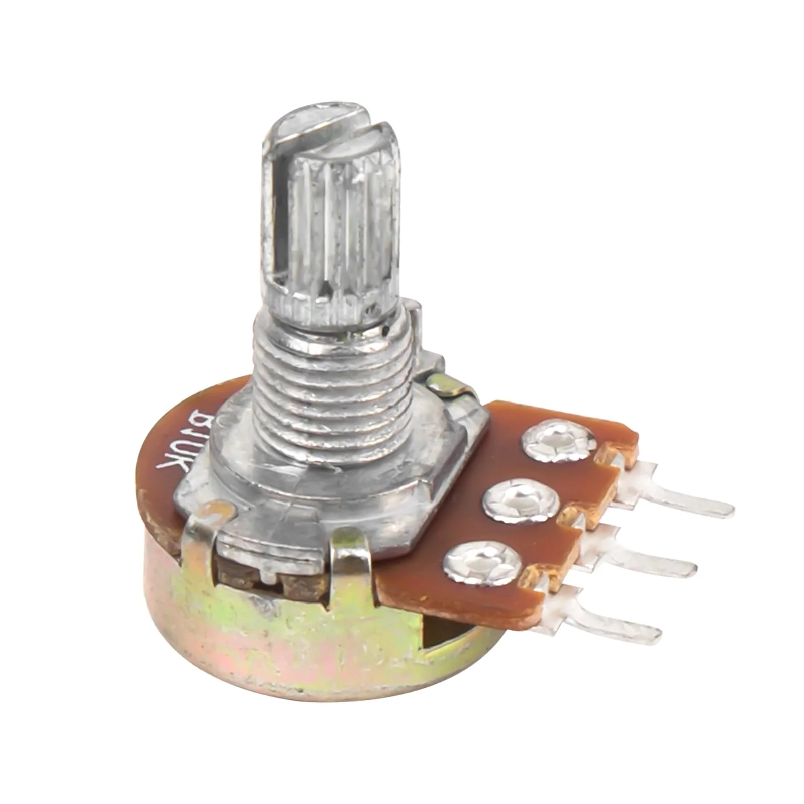 SCOOYUCK B10K Potentiometer 3-Pin Linear Taper Adjustable Rotary Potentiometer with Knob Pack of 5 - Image 2