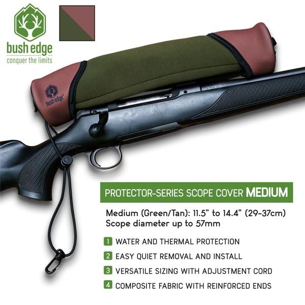 Scope Cover - Bush Edge Protector-Series | Impact Protection, Waterproof 3-Layer Neoprene, Reinforced Ends, Quick Access. Adjustable Cord for Varied Sizing MEDUIM/LARGE - Image 2