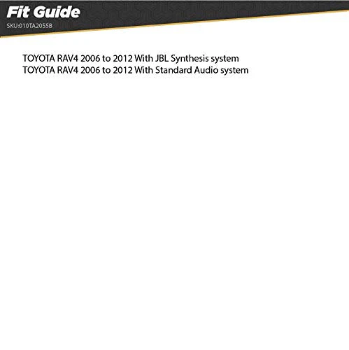 Scosche TA2055B Compatible with 2006-12 Toyota RAV4 ISO Double DIN & DIN+Pocket Dash Kit Black - Image 2