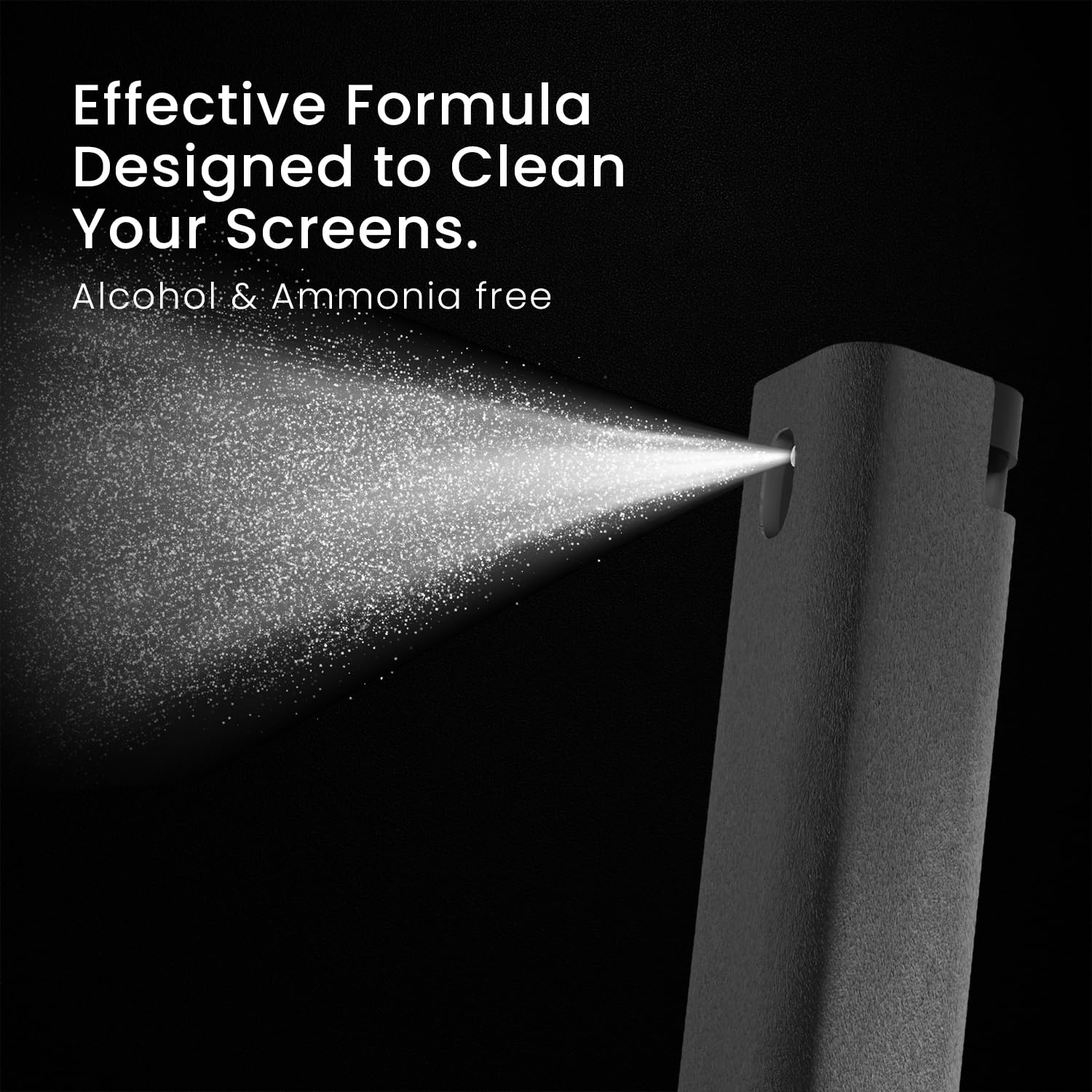 Screen Cleaner Spray and Wipe by EVEO - Computer Screen Cleaner, Laptop Screen Cleaner, Car Screen Cleaner, iPad Screen Cleaner, iPhone 2in1 Touchscreen Mist Cleaner - 2 Pack (Grey & Rose Gold) Grey & Rose Gold - Image 9