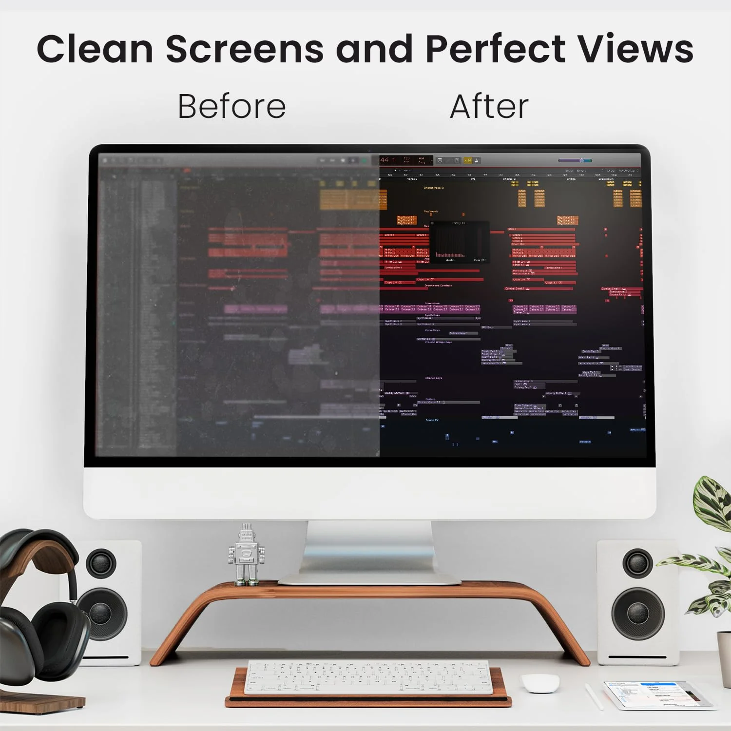 Screen Cleaner Spray and Wipe by EVEO - Computer Screen Cleaner, Laptop Screen Cleaner, Car Screen Cleaner MacBook & iPad Screen Cleaner, iPhone Cleaner, 2in1 Touchscreen Mist Cleaner - (0.3 oz) Grey - Image 3