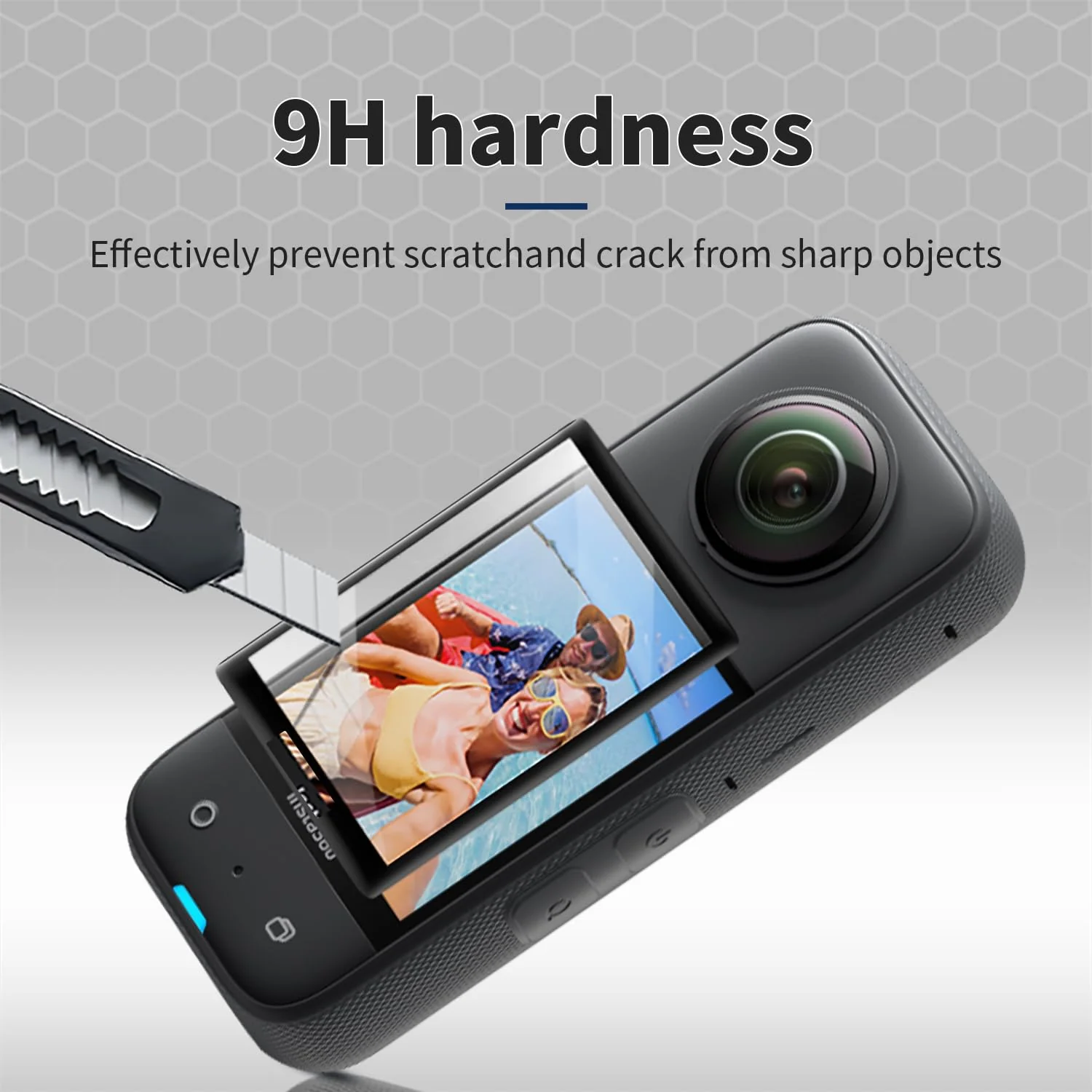 Screen Protector+Lens Cap+Silicone Case for Insta 360X5,Protective Silicone Cover for Insta360X5 Combo Accessories(Black) - Image 3