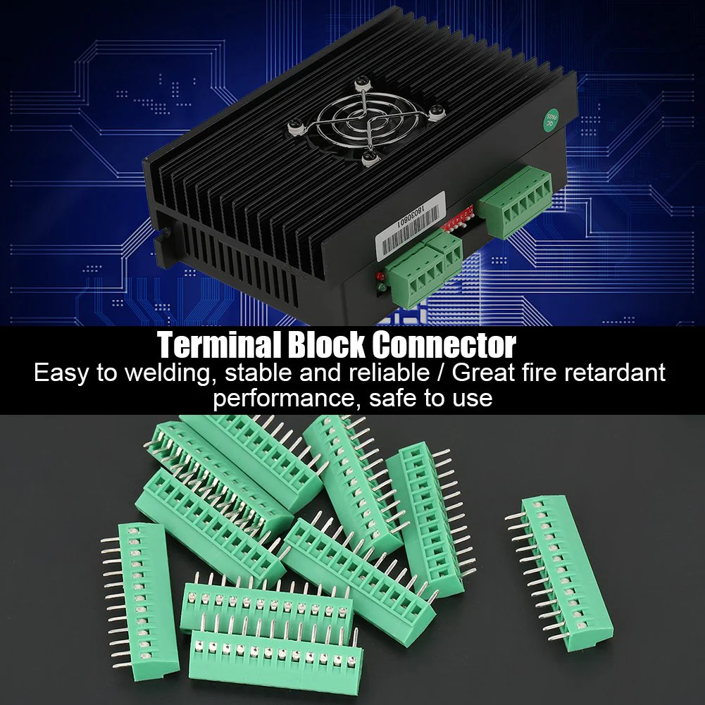 Screw Terminals 10 Pieces/Set 12 Pin 2.54 mm Pitch PCB Screw Terminal Block Connector Screw Terminal Block Earth Terminal Strips for PCB Wiring etc - Image 2