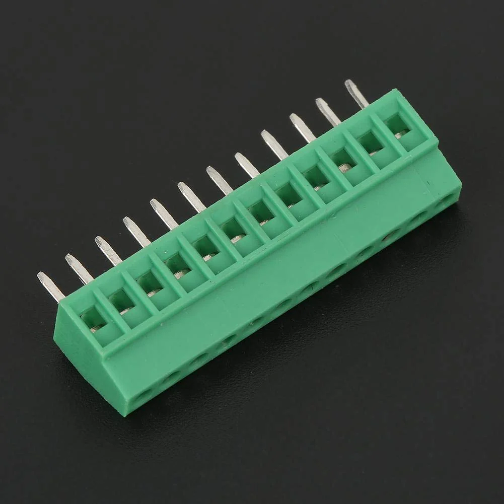 Screw Terminals 10 Pieces/Set 12 Pin 2.54 mm Pitch PCB Screw Terminal Block Connector Screw Terminal Block Earth Terminal Strips for PCB Wiring etc - Image 3