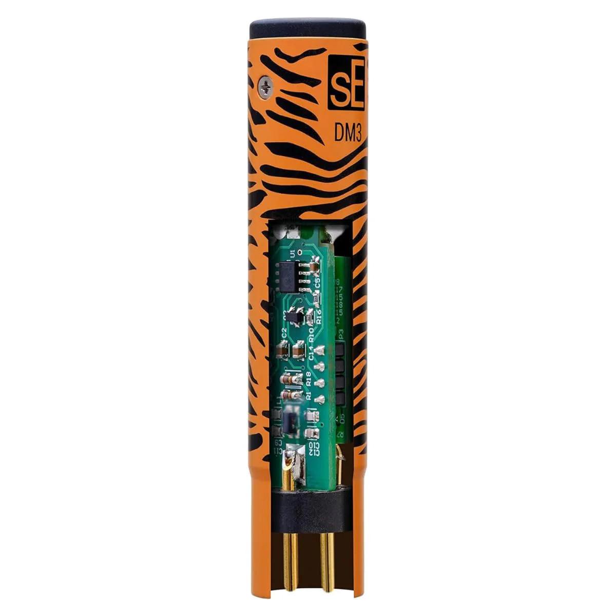 SE Electronics DM3 Dynamite Active Inline DI with Ultra-HiZ Input, Gold XLR Connectors, and Slim, All-Metal Discrete Housing - Image 3