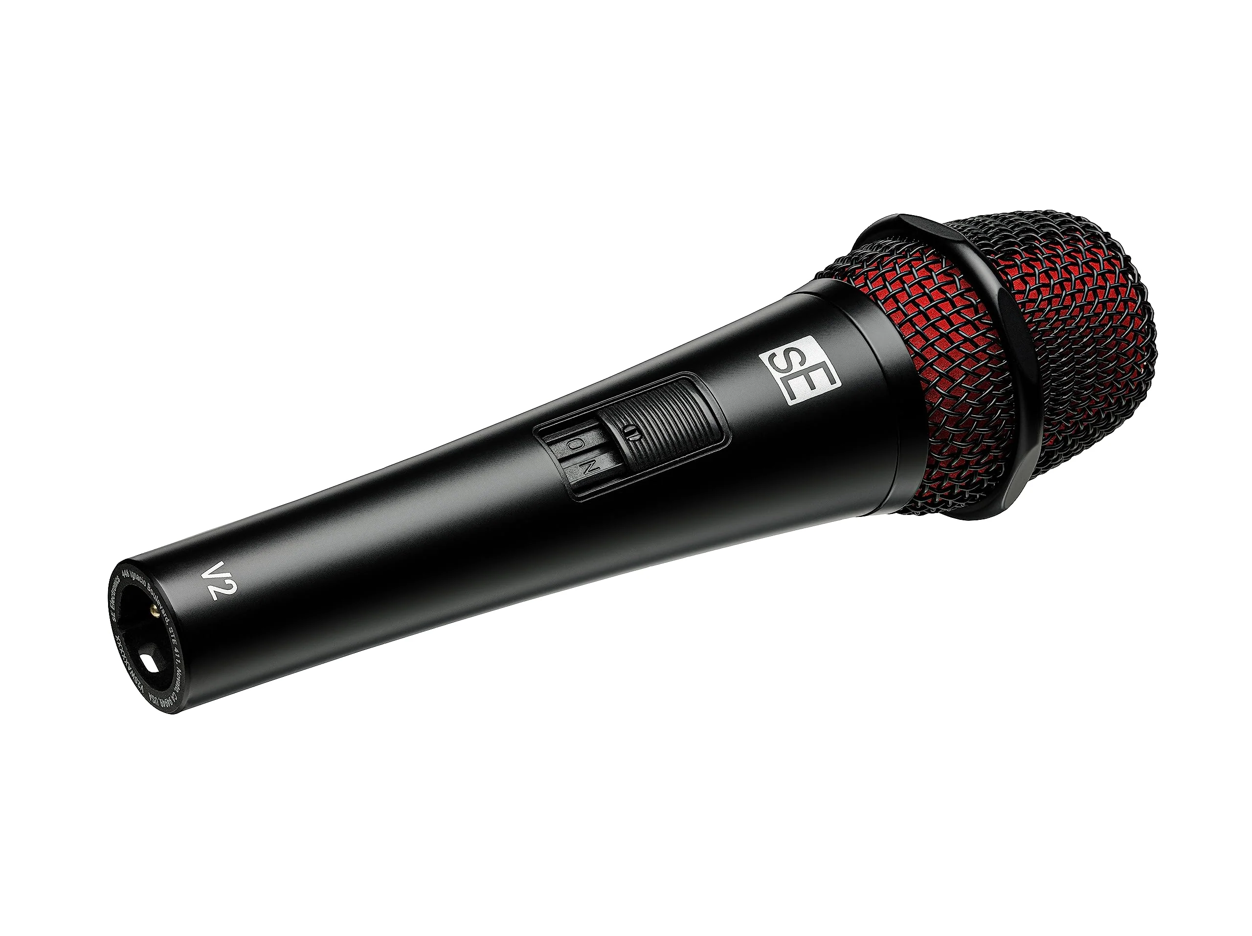 SE Electronics V2-SW-QTR Supercardioid Dynamic Handheld Microphone with On/Off Switch (Includes 15' Cable) - Image 4