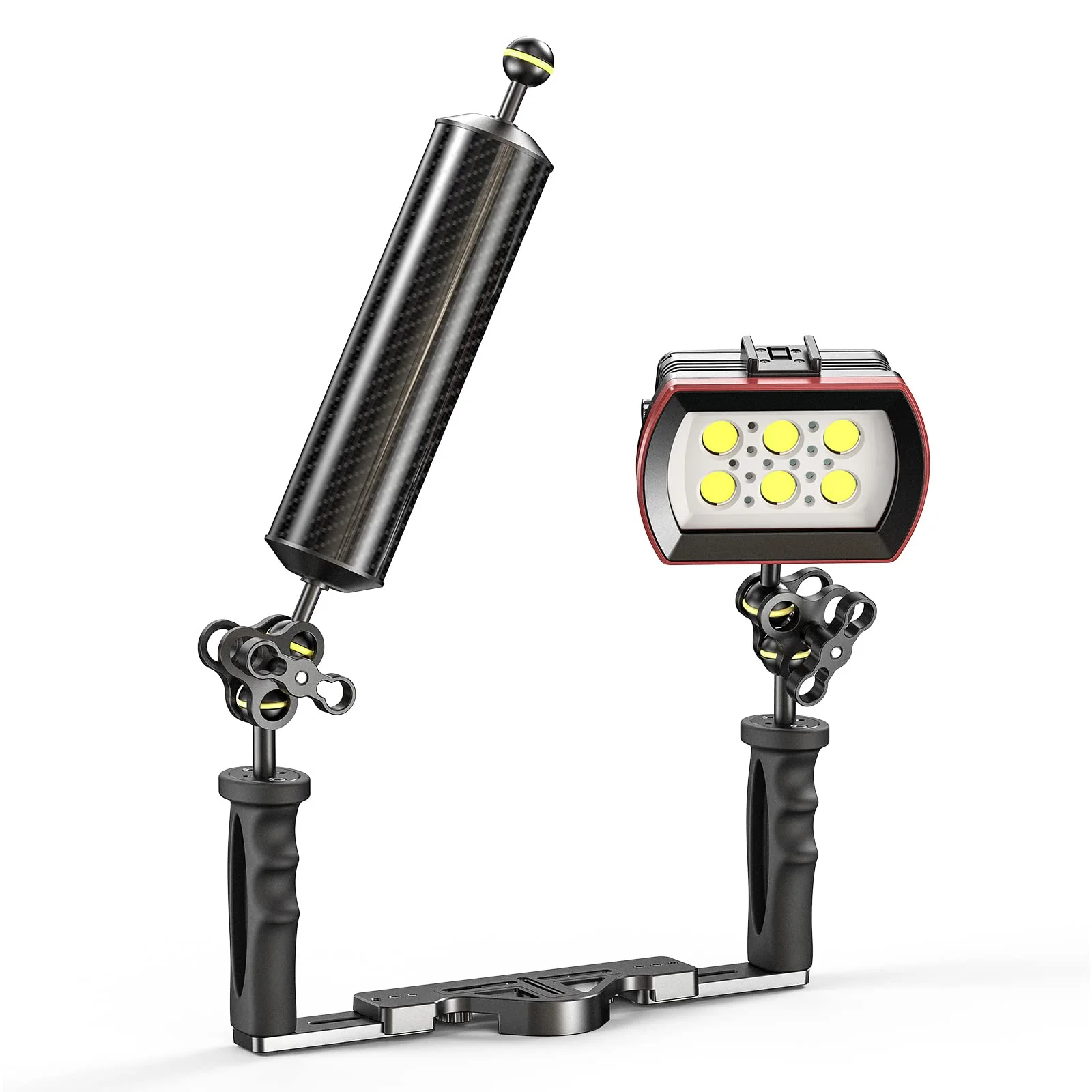 Sea frogs Carbon Fiber Float Arm D60mm, 12'', for Ultralight, Aquatic Arm, Buoyancy Provided 580g, Underwater Camera System Diving Tray Video Light/Strobe GA-8 D60mm, 12'' - Image 3