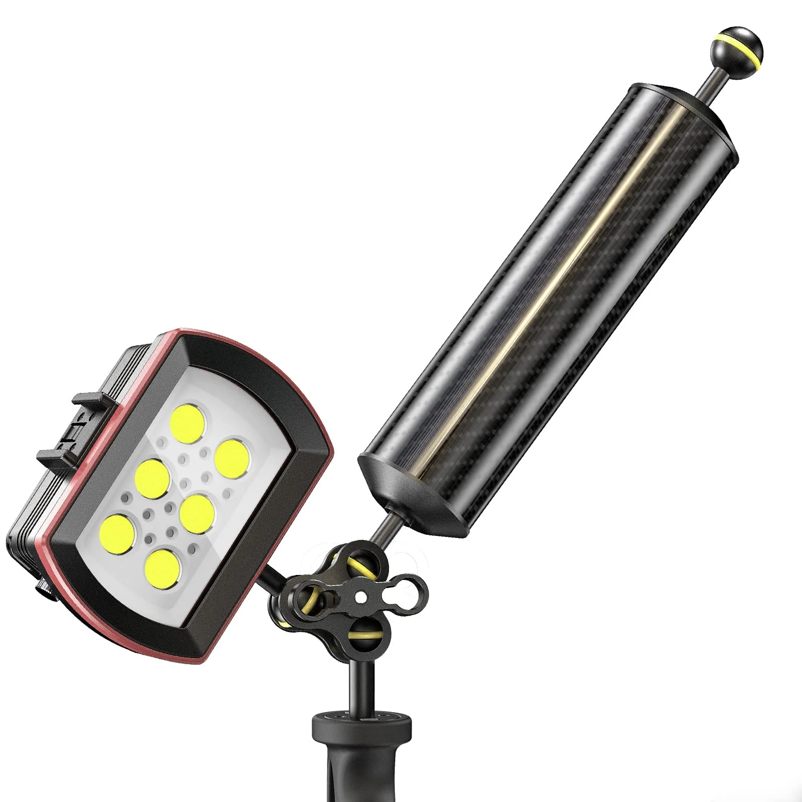 Sea frogs Carbon Fiber Float Arm D60mm, 12'', for Ultralight, Aquatic Arm, Buoyancy Provided 580g, Underwater Camera System Diving Tray Video Light/Strobe GA-8 D60mm, 12'' - Image 4