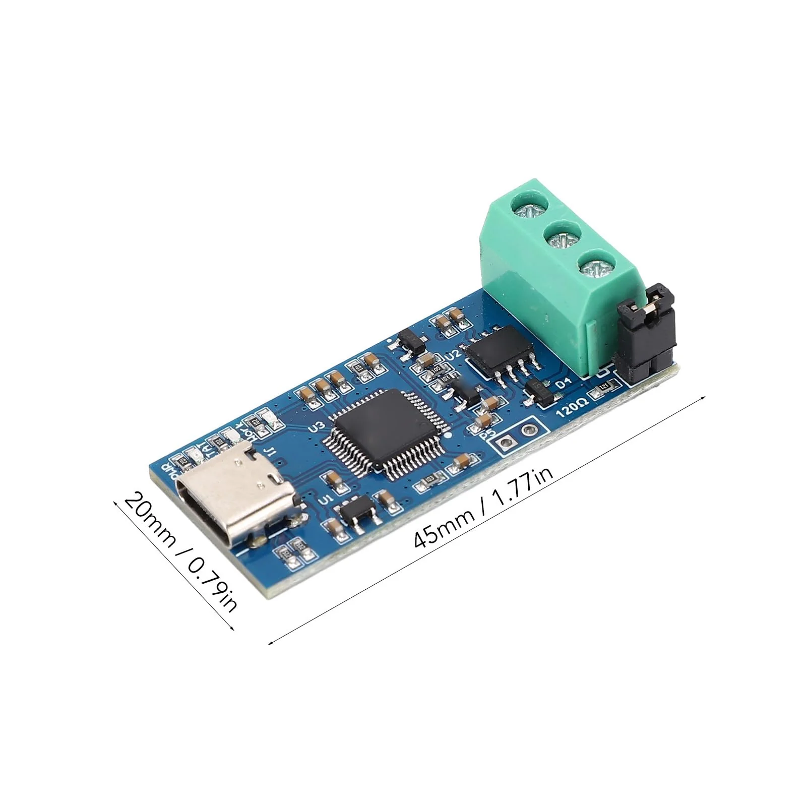 SEAFRONT USB to CAN Module Type C Power Supply Converter Adapter for CAN 2.0A CAN 2.0B CAN FD Protocol Bus Analyzer V2.0 LED Display High Performance - Image 2