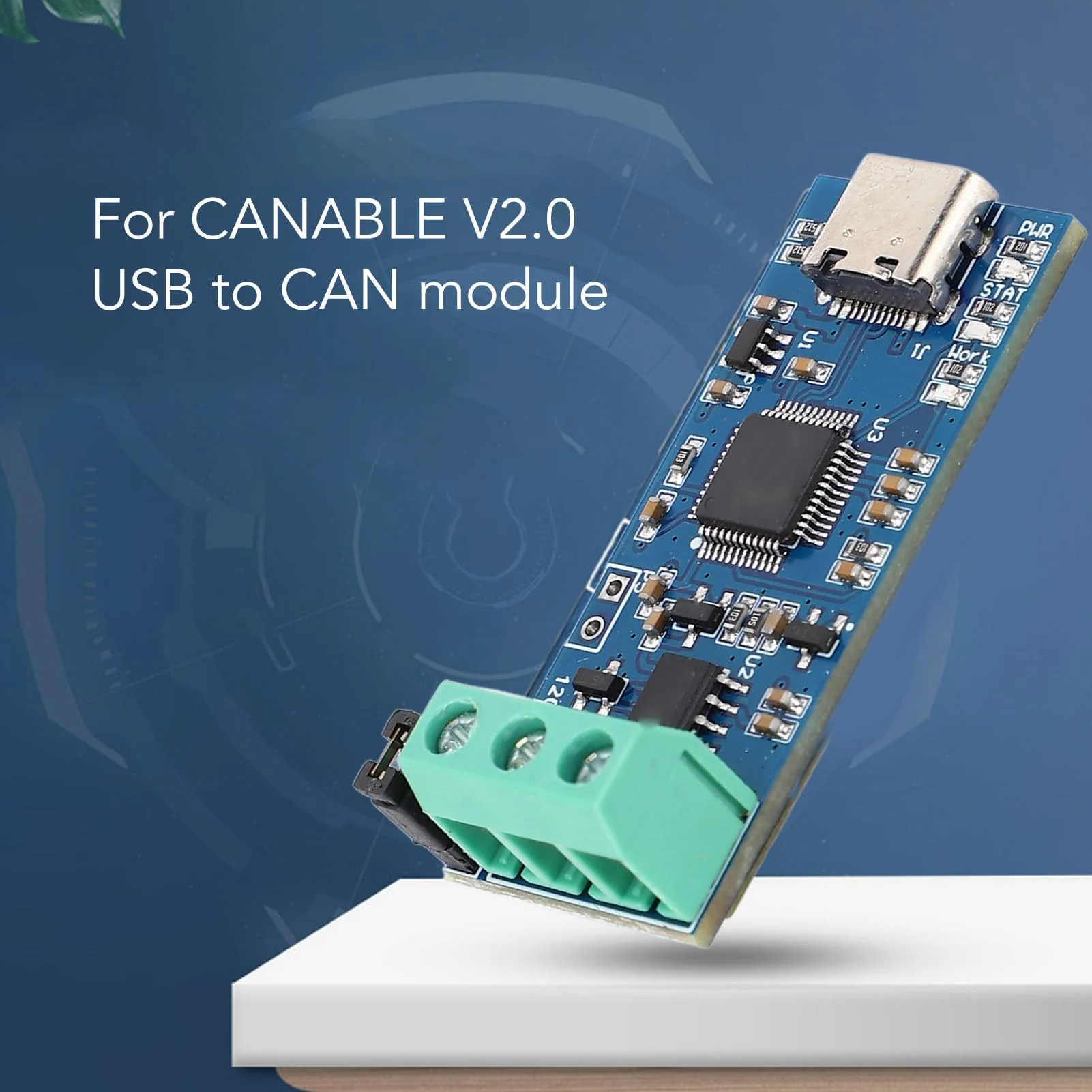 SEAFRONT USB to CAN Module Type C Power Supply Converter Adapter for CAN 2.0A CAN 2.0B CAN FD Protocol Bus Analyzer V2.0 LED Display High Performance - Image 3