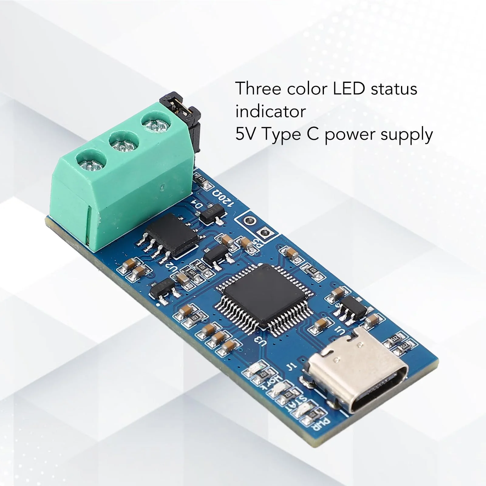SEAFRONT USB to CAN Module Type C Power Supply Converter Adapter for CAN 2.0A CAN 2.0B CAN FD Protocol Bus Analyzer V2.0 LED Display High Performance - Image 5