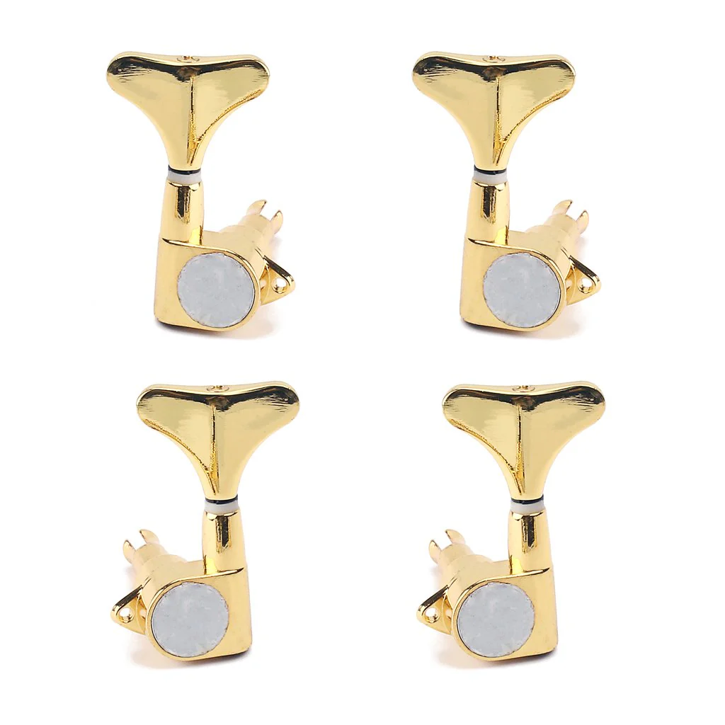 Sealed Bass Guitar Tuning Pegs Keys 2R2L Machine Head Tuners for Precision Bass and Jazz Bass Accessories (Gold) Gold - Image 3