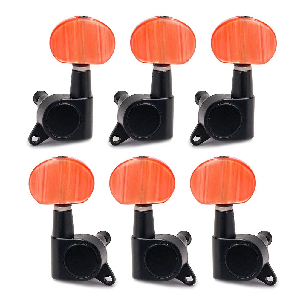 Sealed Guitar Tuning Pegs Keys Bass Guitar Tuning Machine Heads Precision Jazz Bass Accessories (black-4) black-4