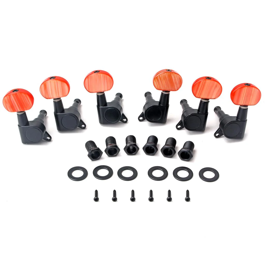 Sealed Guitar Tuning Pegs Keys Bass Guitar Tuning Machine Heads Precision Jazz Bass Accessories (black-4) black-4 - Image 3