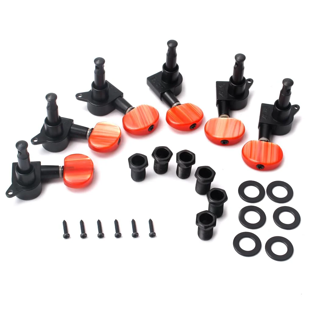 Sealed Guitar Tuning Pegs Keys Bass Guitar Tuning Machine Heads Precision Jazz Bass Accessories (black-4) black-4 - Image 7