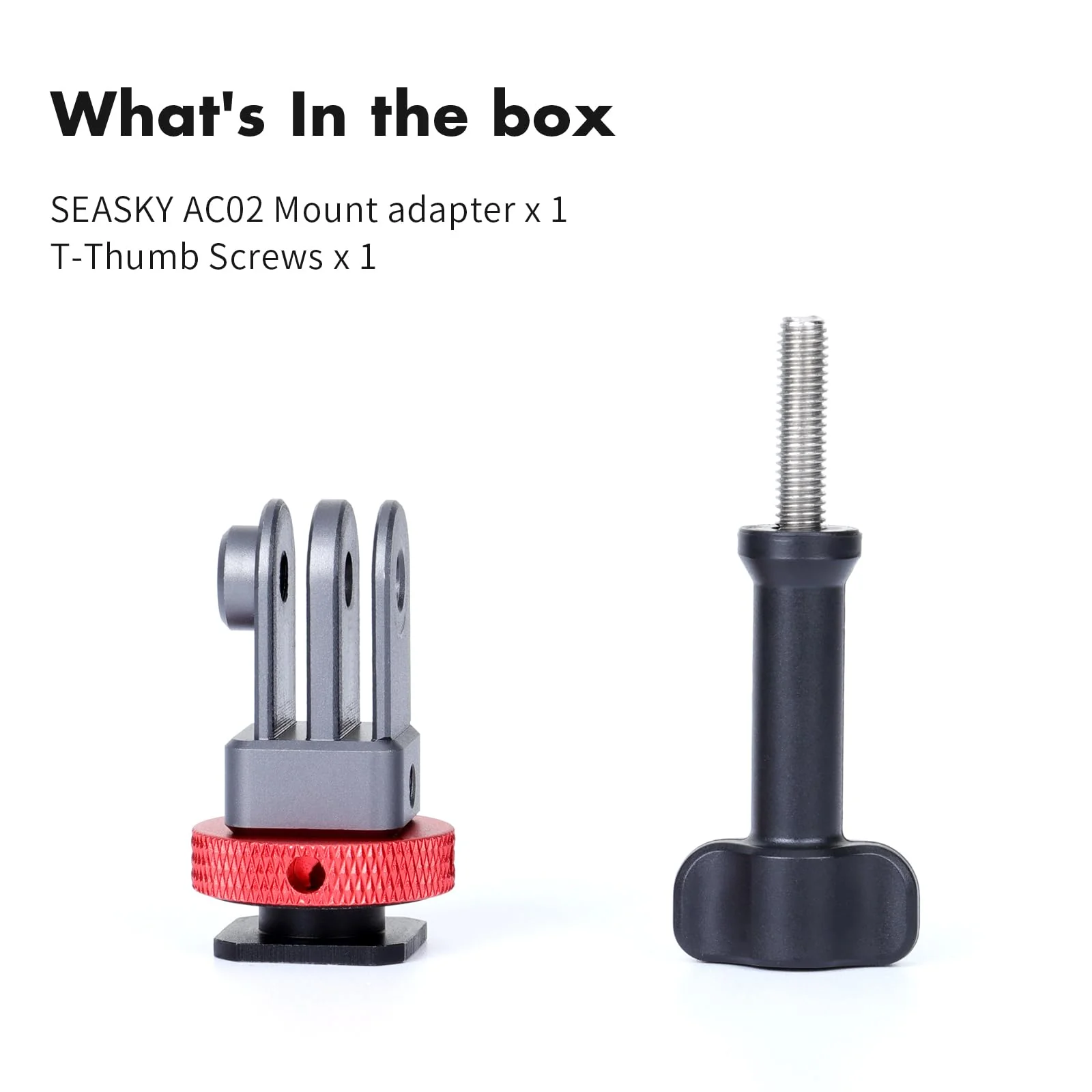 SEASKY AC02 Action Camera SLR Camera Cold hot Shoe Mount Tripod Adapter Conversion Accessory All-Metal Aluminum Alloy for GoPro Hero 13/12/11/10/9, for DJI Action 6/5 Pro 4/3, for Insta360 Ace Pro 2 - Image 6