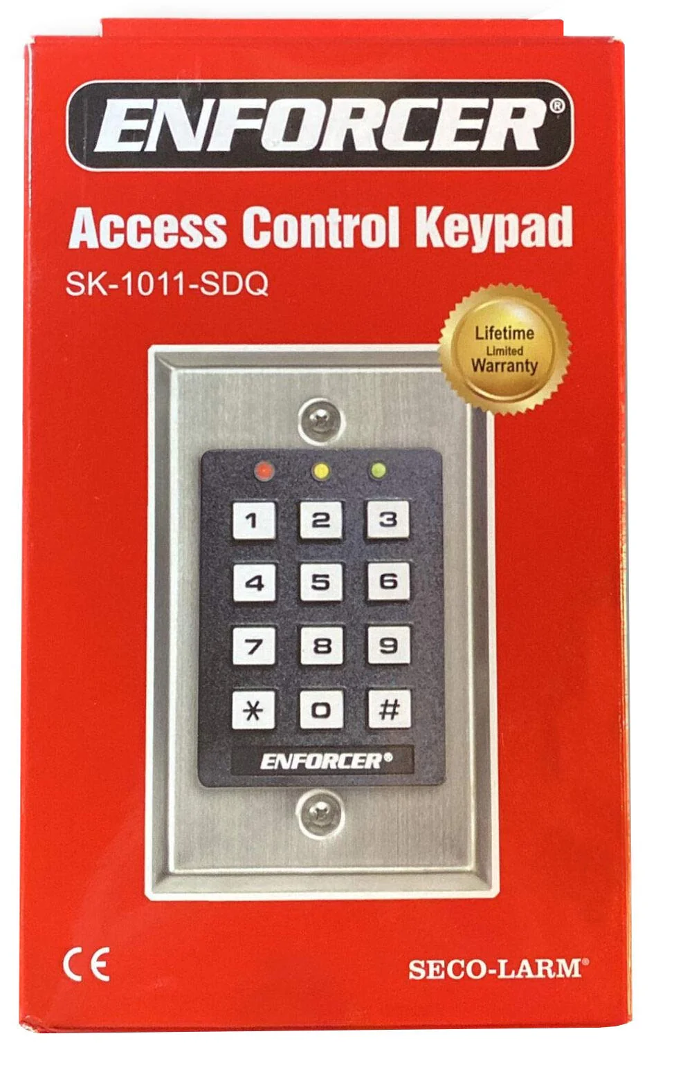 Seco-Larm SK-1011-SDQ ENFORCER Access Control Keypad, Up to 1,000 possible user codes (4-8 digits), Output can be programmed to activate for up to 99,999 seconds (nearly 28 hours) - Image 3