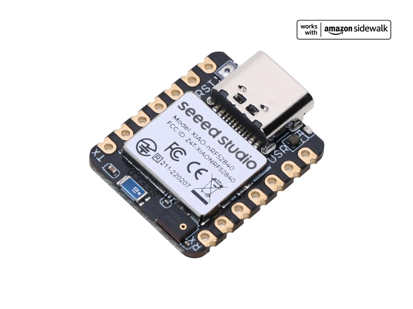 Seeed Studio XIAO nRF52840 Sense - Supports Arduino/CircuitPython - Bluetooth5.0 NFC with Onboard Antenna, MCU with 6-axis IMU Works with Amazon Sidewalk BLE Sense - Image 2