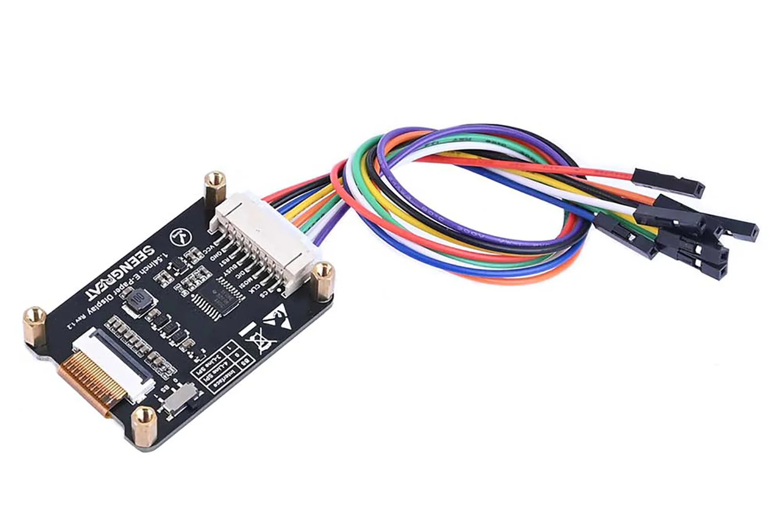 SeenGreat 1.54 Inch E-Ink Display Three Colour E-Paper Screen for Raspberry Pi/Arduino/Jetson Nano/STM32 200 x 200 Pixels Red Black White SPI Interface - Image 2