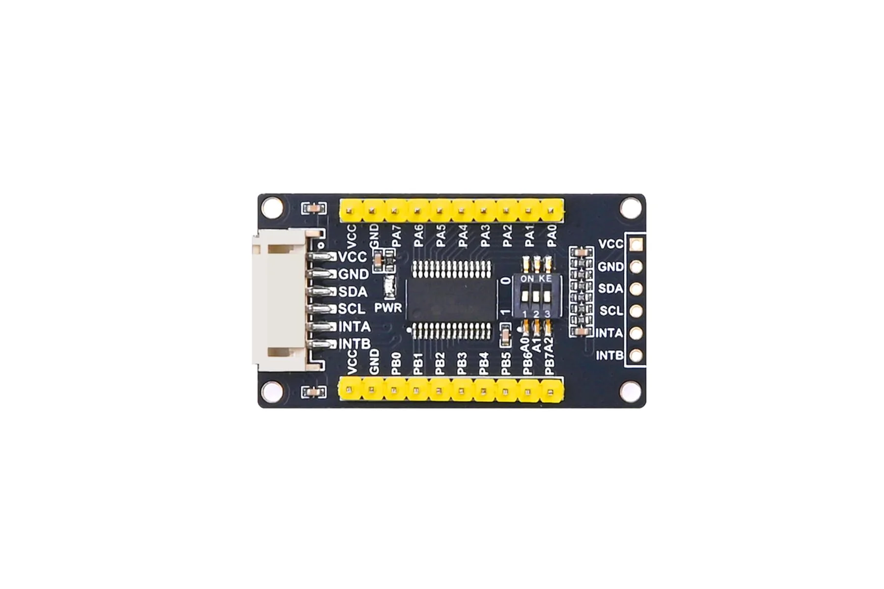 SEENGREAT MCP23017 IO Expander Module I2C Interface Expands 16 I/O Pins for Ardui/Stm32/Raspberry Pi Zero W Zero WH 2B 3B 3B+ 4B, 3.3V and 5V Levels, 3-Digit DIP Switch - Image 2