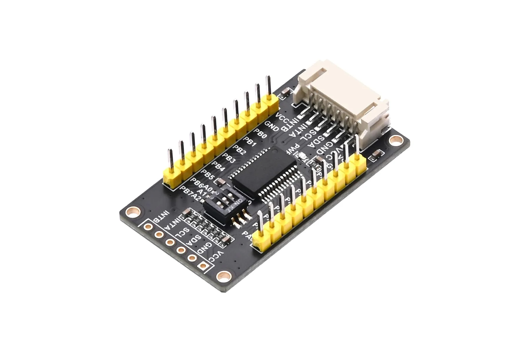 SEENGREAT MCP23017 IO Expander Module I2C Interface Expands 16 I/O Pins for Ardui/Stm32/Raspberry Pi Zero W Zero WH 2B 3B 3B+ 4B, 3.3V and 5V Levels, 3-Digit DIP Switch - Image 4