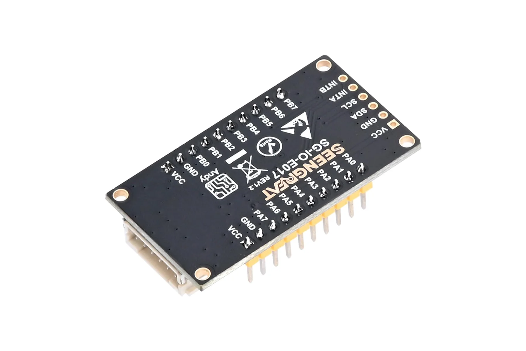 SEENGREAT MCP23017 IO Expander Module I2C Interface Expands 16 I/O Pins for Ardui/Stm32/Raspberry Pi Zero W Zero WH 2B 3B 3B+ 4B, 3.3V and 5V Levels, 3-Digit DIP Switch - Image 5