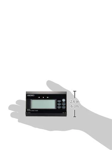 Seiko SAT10BE Stunning Guitar/Bass Tuner with Flat Tuning Function-Black Black - Image 3