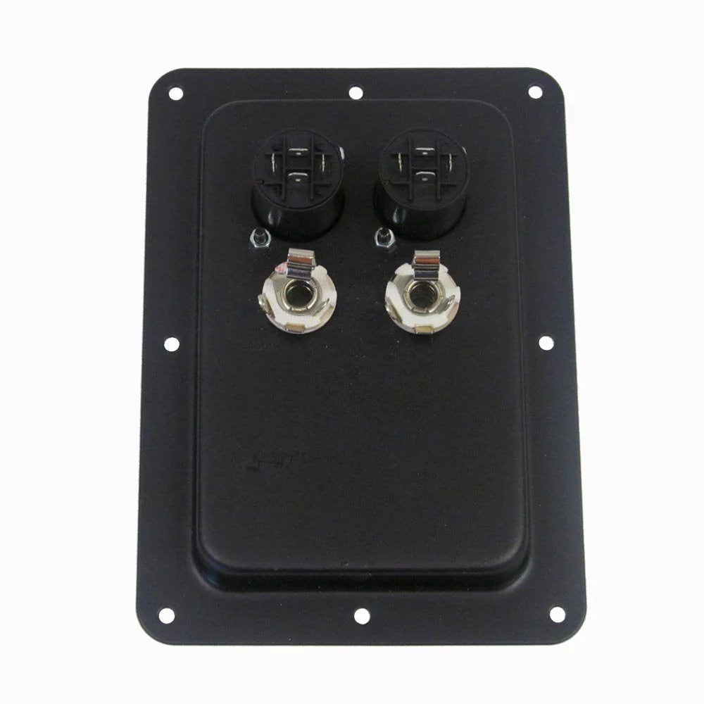 Seismic Audio - Pair of Jack Plates with Dual Speakon and Dual 1/4" PA/DJ Speaker Cabinet - Image 3