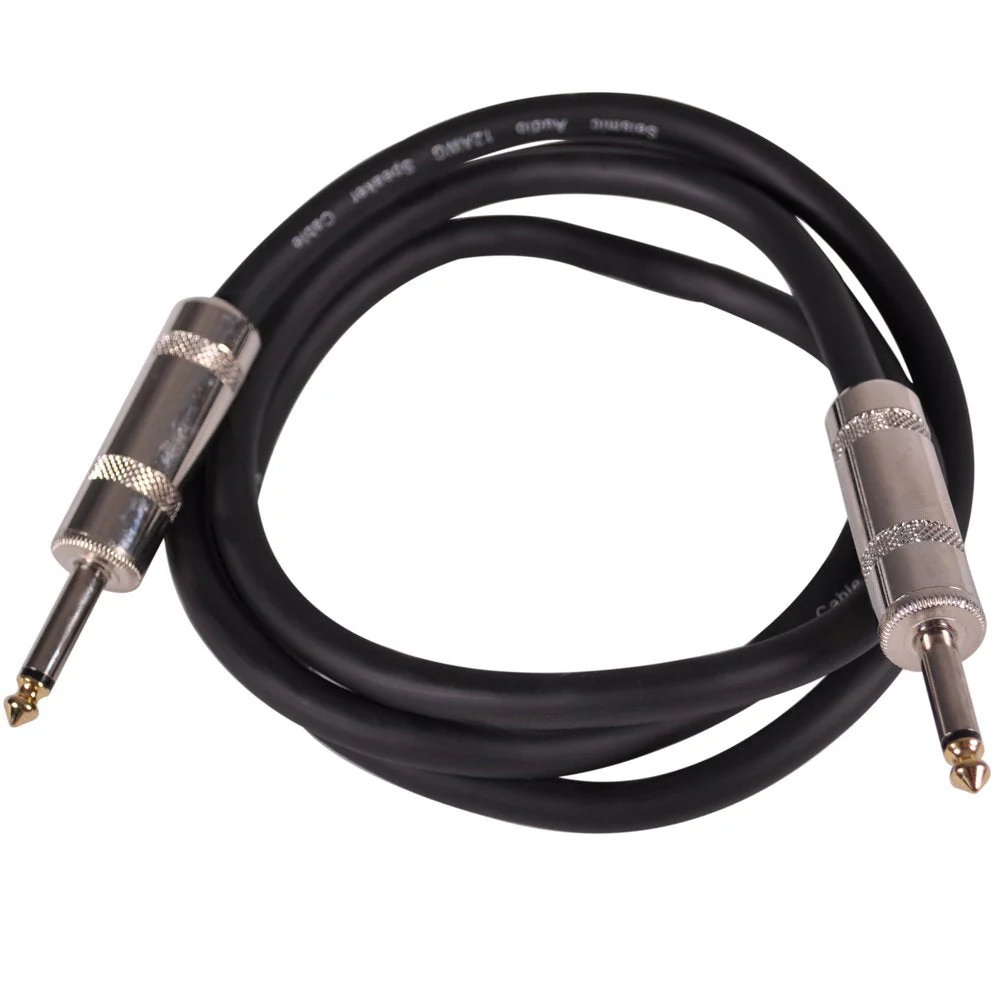 Seismic Audio Q12TW5-2Pack 5-Feet 1/4 to 1/4-Inches 12-Gauge 2 Conductor Speaker Cable 5 Feet - Image 2
