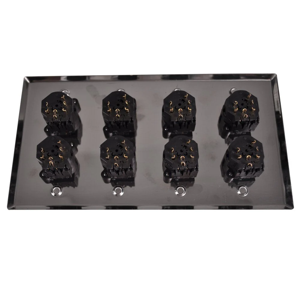 Seismic Audio SA-PLATE34 Stainless Steel Wall Plate 4 Gang with 8 XLR and 1/4-Inch Combo Connectors - Image 3