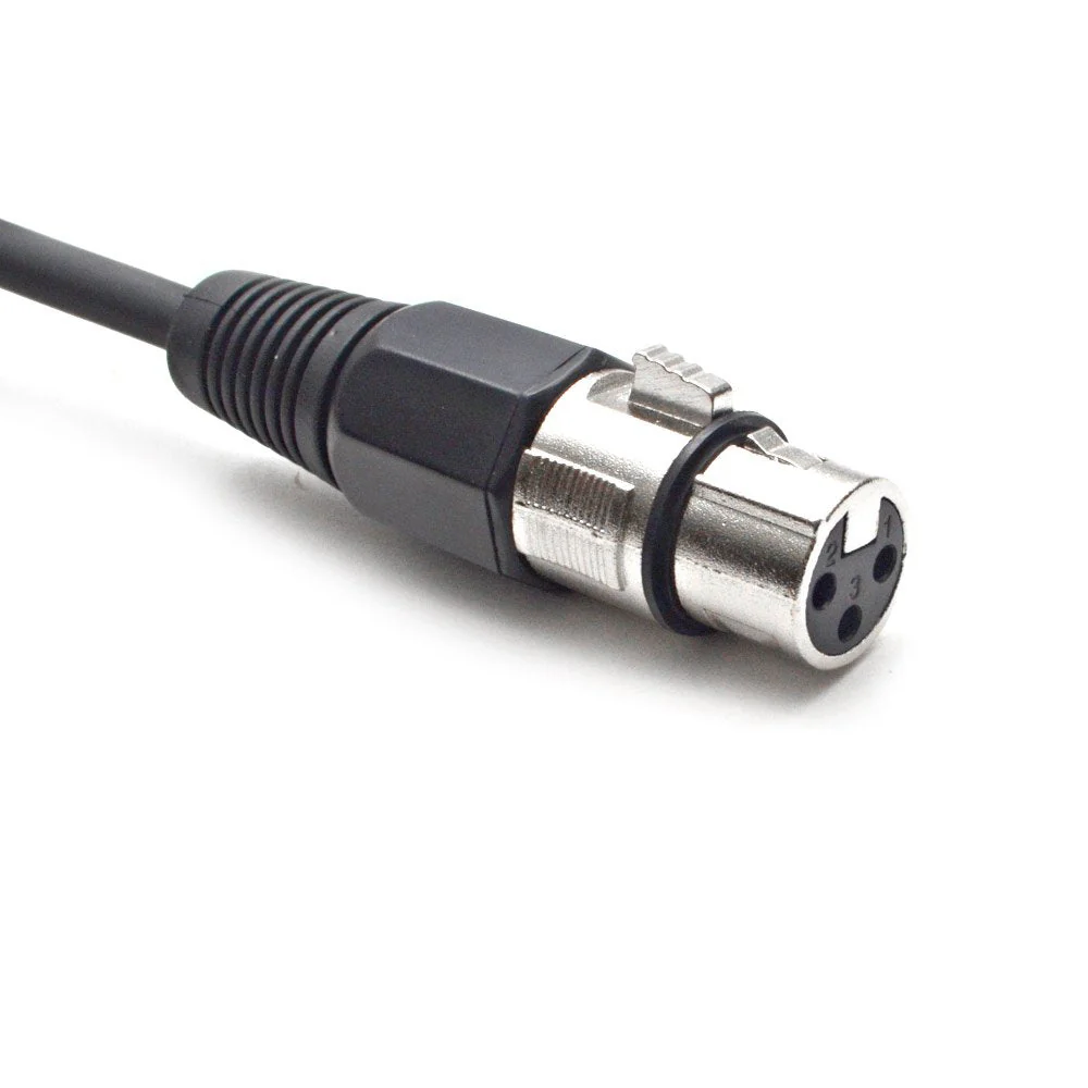 Seismic Audio - SATRXL-F6-6 Pack of Black 6' XLR Female to 1/4" TRS Patch Cable 6 Foot - Image 3