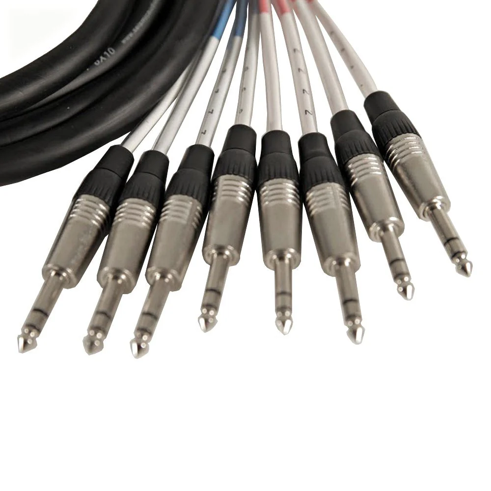 Seismic Audio SATXSW-8x5 4-Channel 5-Feet Insert Snake Cable 8 TRS to 4 XLR Male and 4 XLR Female 5 Foot - 8 Channel - Image 3