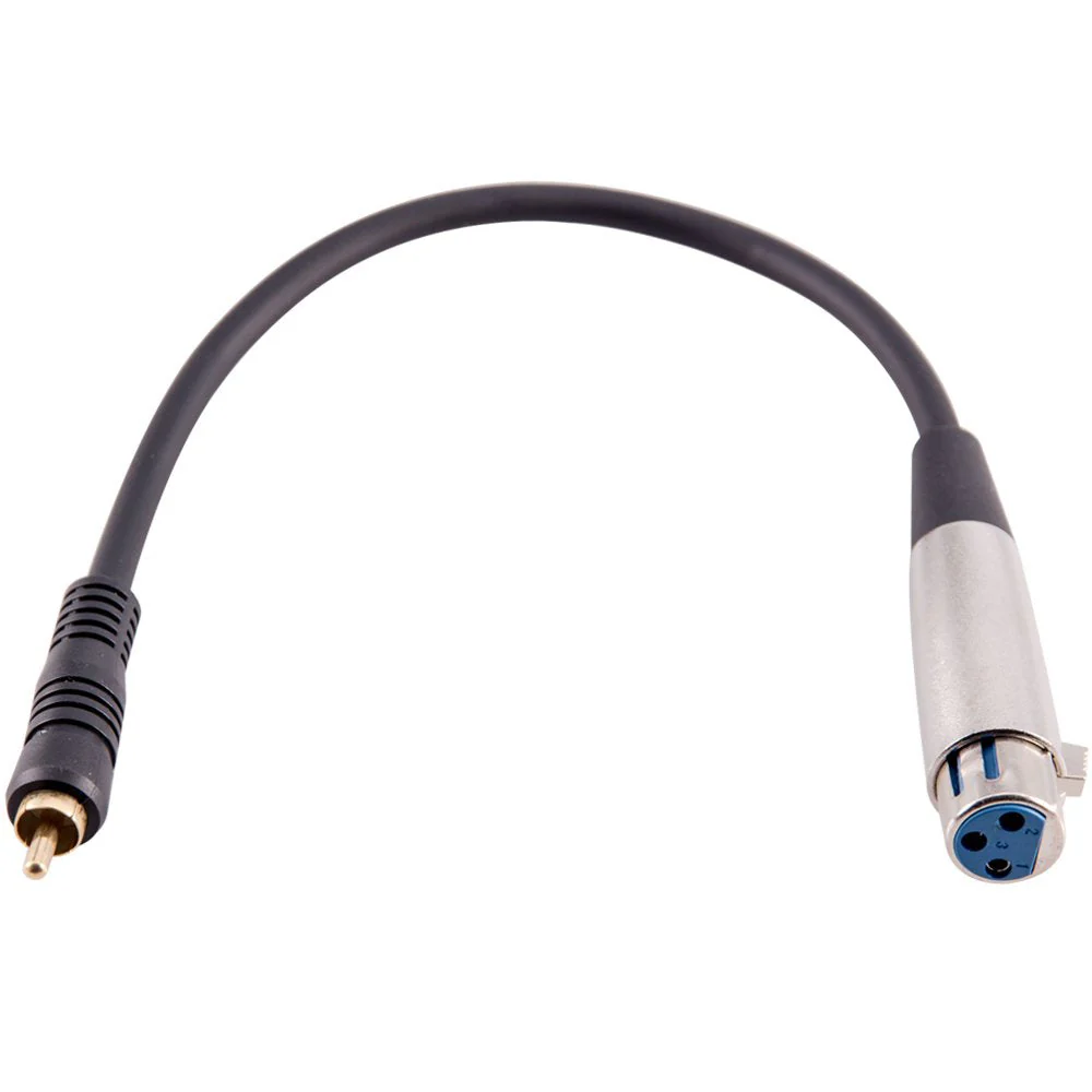 Seismic Audio - SAXLRC1-6 Pack of XLR Female RCA Male 1' Patch Cables 6 Pack - Image 2