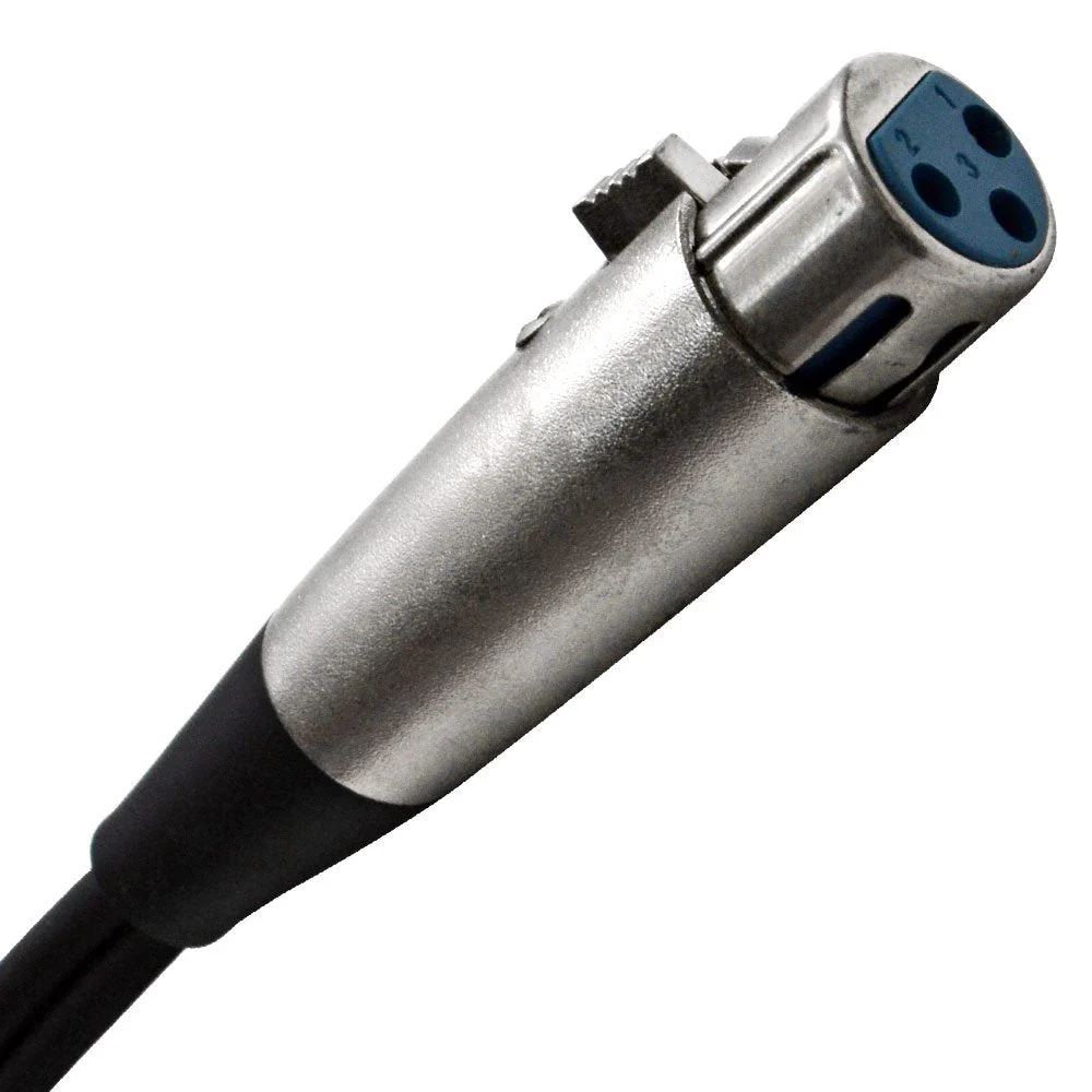 Seismic Audio Speakers Splitter Patch Cable, 1 XLR Female to 2 XLR Male, 1 Foot, Pack of 4 - Image 3