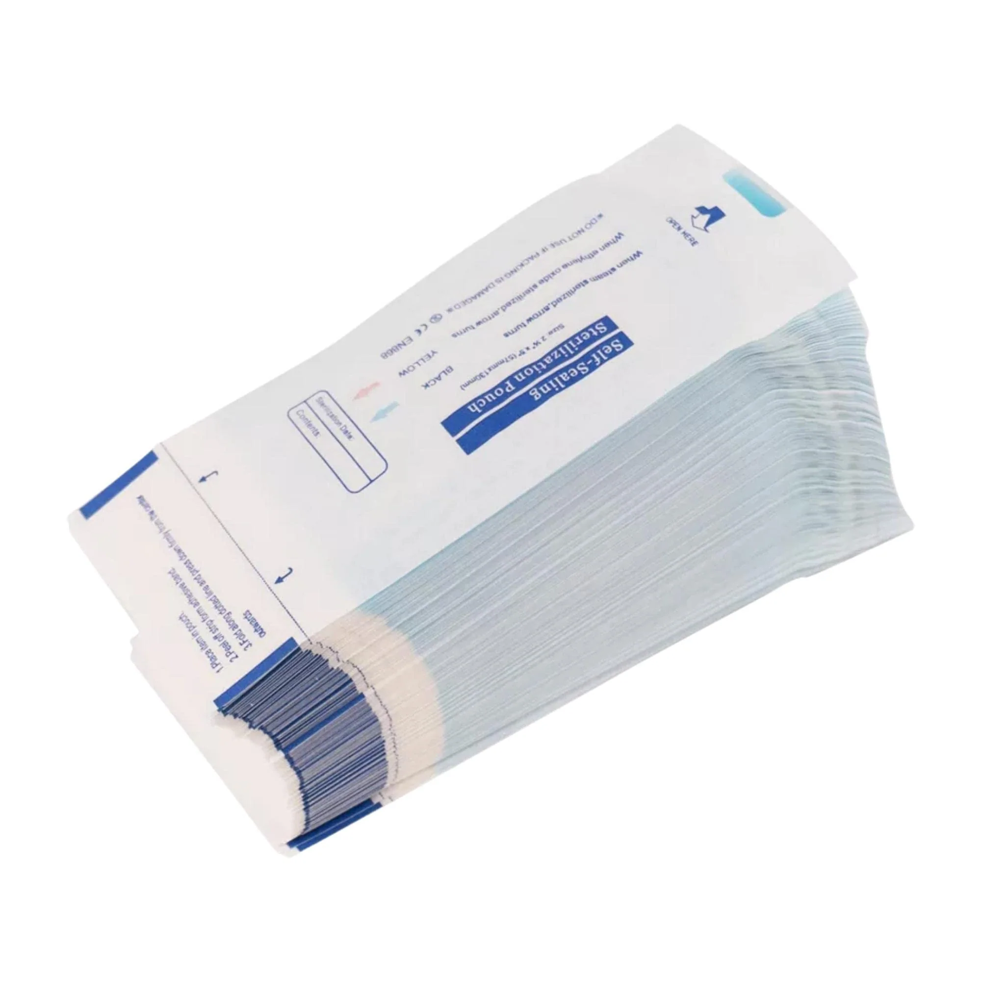 Self Adhesive Sterilization Bags, 200 Pieces Self Sealing Sterilization Bags for Dental Tools, Tattoos or Manicures (90x260mm) 90*260mm - Image 2