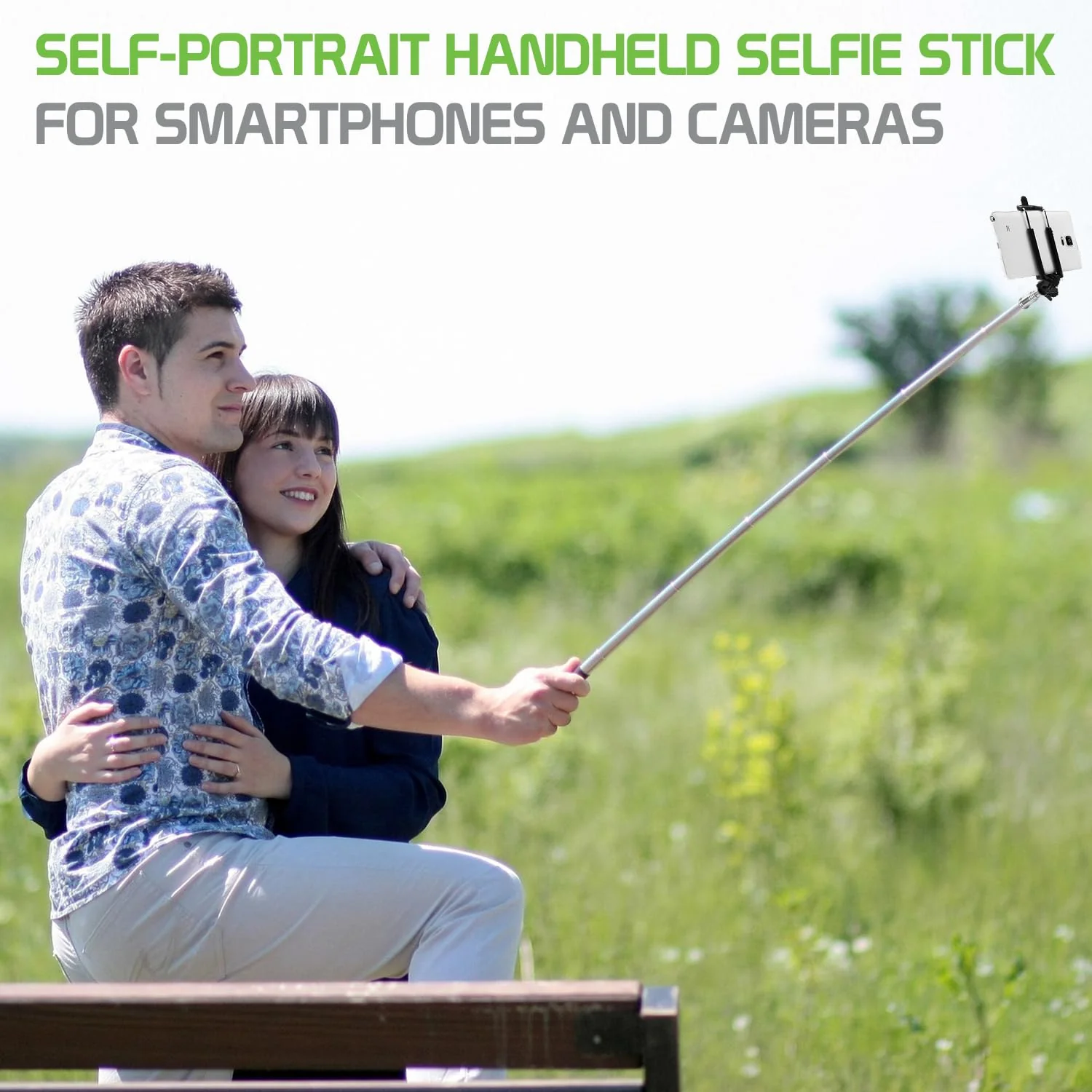 Self-Portrait Stick: Cellet Premium Wireless Selfie Stick Extendable and Adjustable Compatible to Apple iPhone 15, 15 Plus, 15 Pro, 15 Pro Max, Galaxy S24, S24+, S24 Ultra and More - Image 3