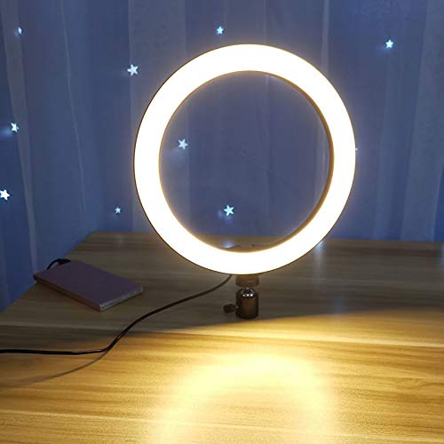 Selfie Ring Light 8-inch for YouTube Video Live Streaming Makeup Photography, Desktop USB LED Light with 3 Light Modes and 10 Brightness Level - Image 4