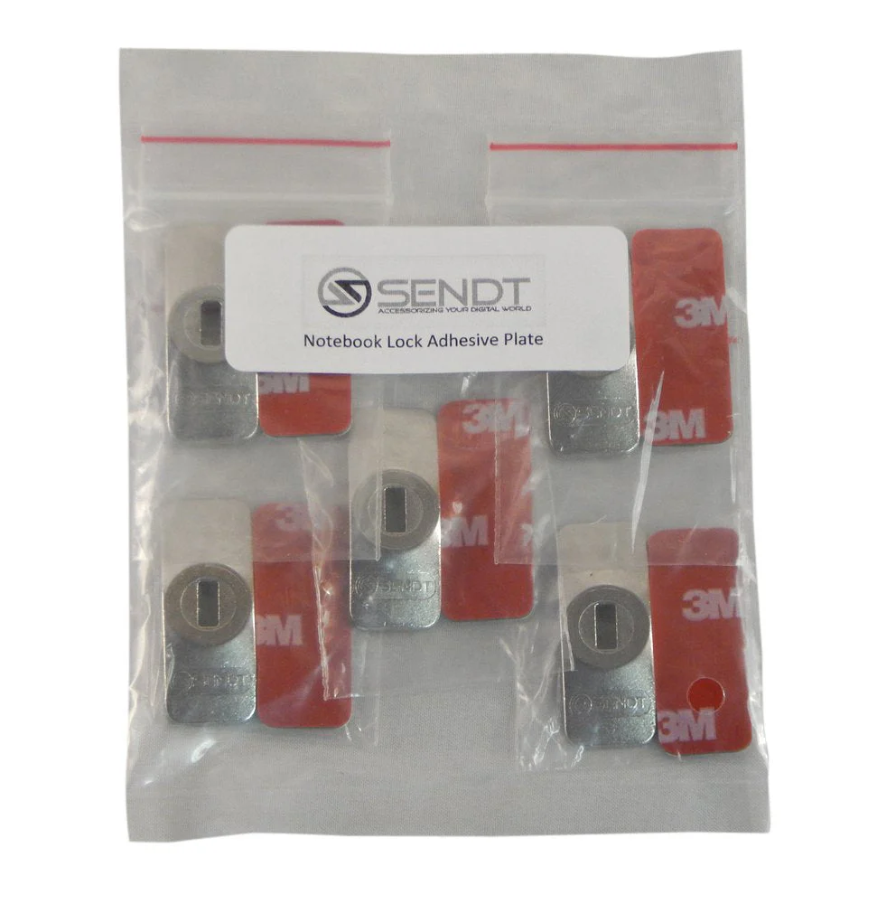 Sendt Adhesive Plates 5 Pack for use with Tablets and Other Devices Without a Kensington Compatible Slot - Image 2