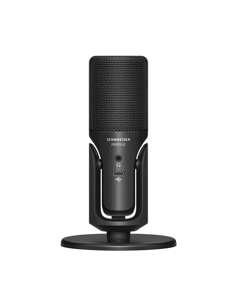 SENNHEISER Professional Profile - USB Cardioid Condenser Microphone & Table Stand, 1.2 m USB-C Cable - Mute Button, Built-in Headphone Jack, Gain, Mix & Volume Control, for PC & Mac,Black Profile Mic - Image 2
