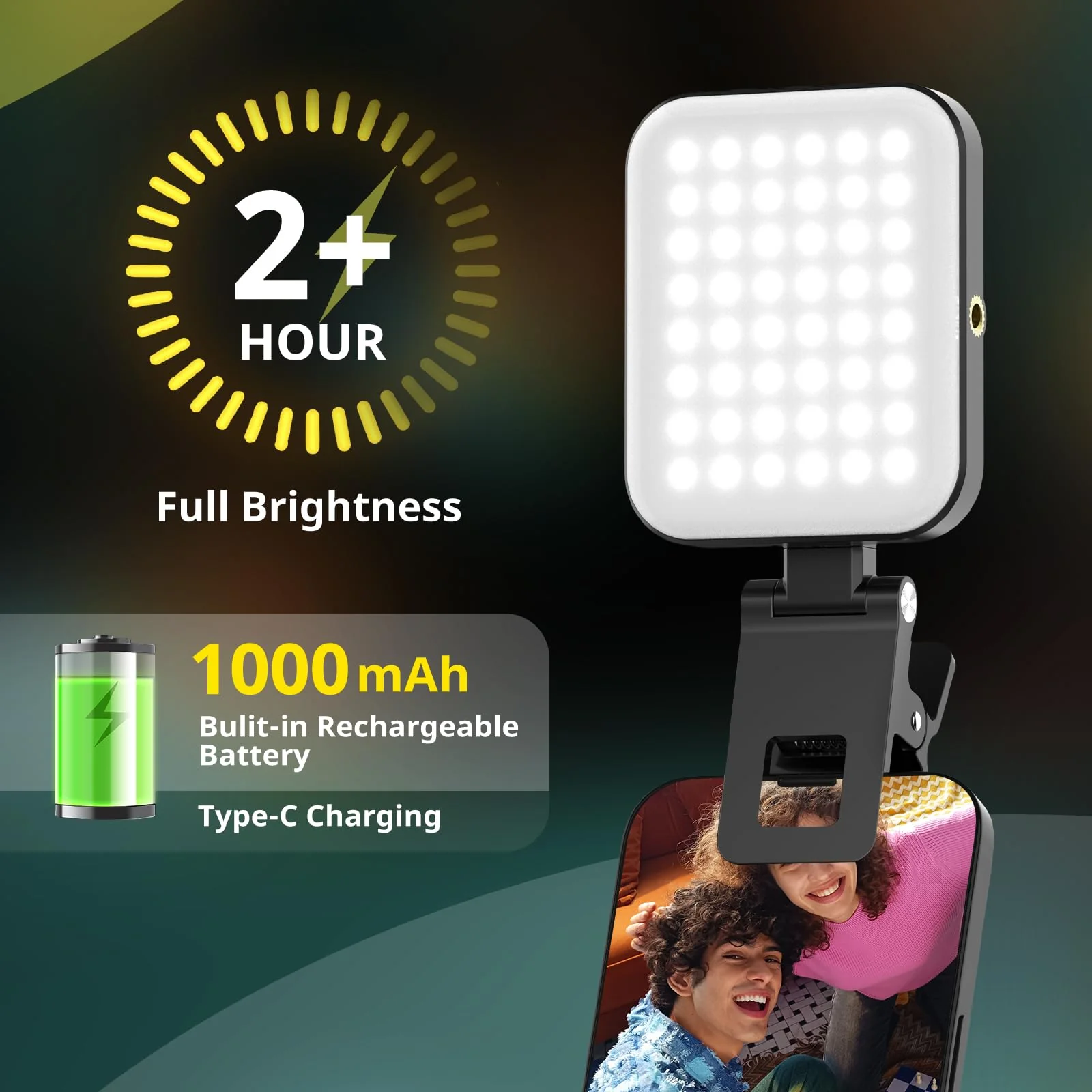 Sensyne Magnetic Selfie Light, LED Fill Light Compatible with Magsafe, iPhone, Android, iPad, Laptop, for Selfies/Photography/TikTok/Zoom Calls/Video Conference Magnetic Clip Light - Image 4