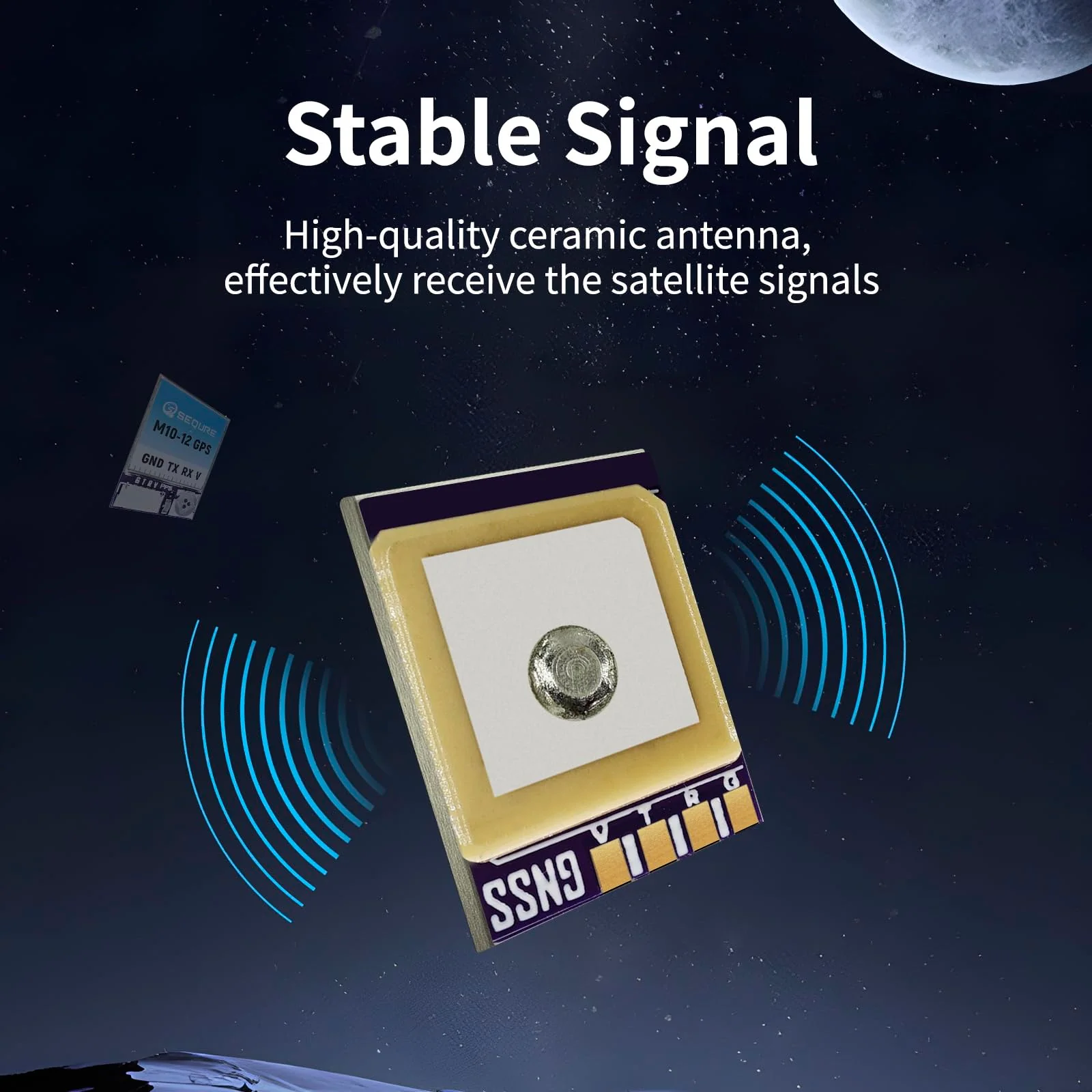 SEQURE M10-12 Mini FPV GPS Module with Upgraded 10th Generation Chip Ceramic Antenna Fast Satellite Positioning for FPV Racing Drones M1012 - Image 4