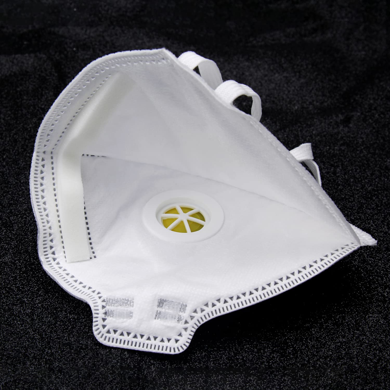 SESCO Certified Disposable Respirator Mask with Valve and Headband FFP3 foldable with valve and headband - Image 3