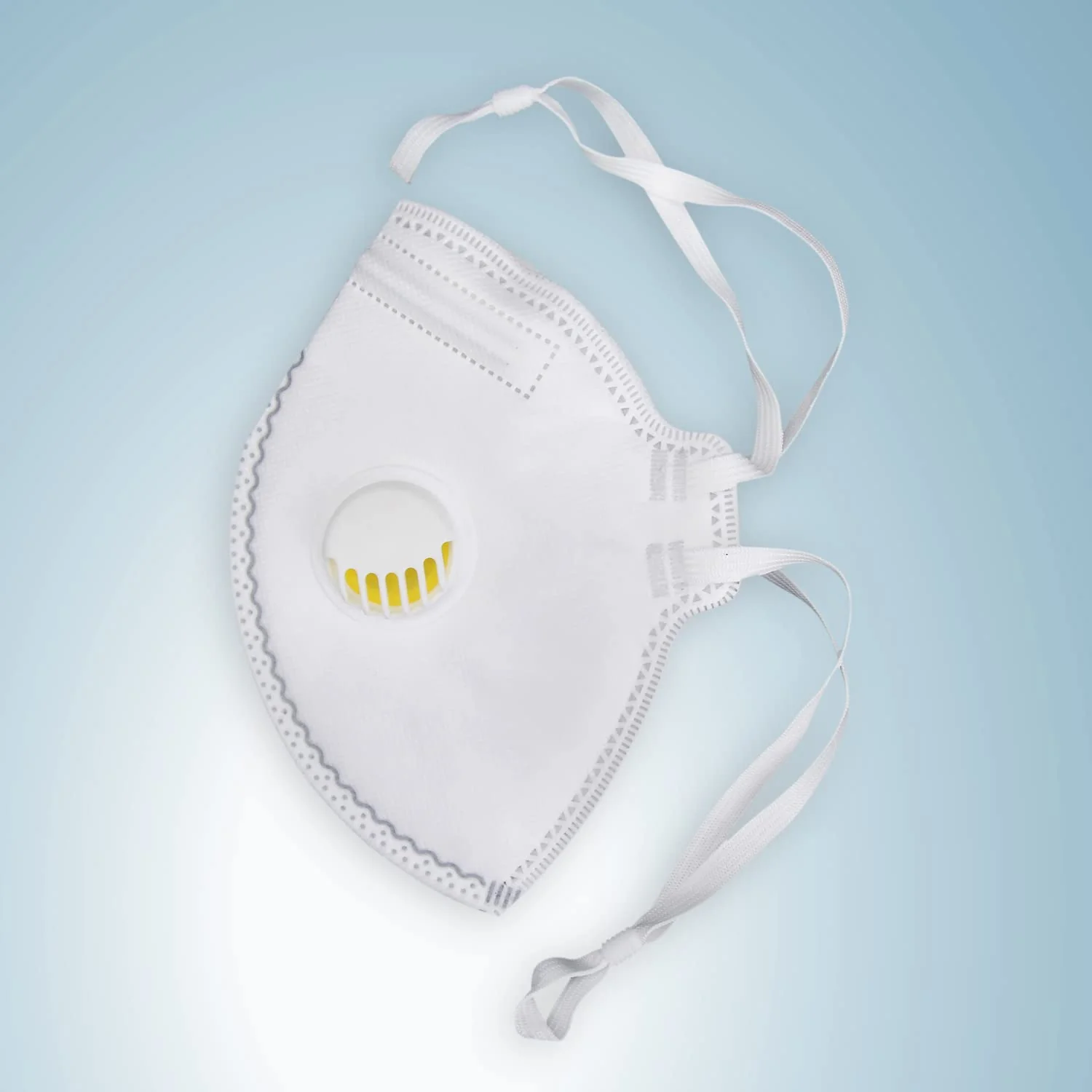SESCO Certified Disposable Respirator Mask with Valve and Headband FFP3 foldable with valve and headband - Image 4