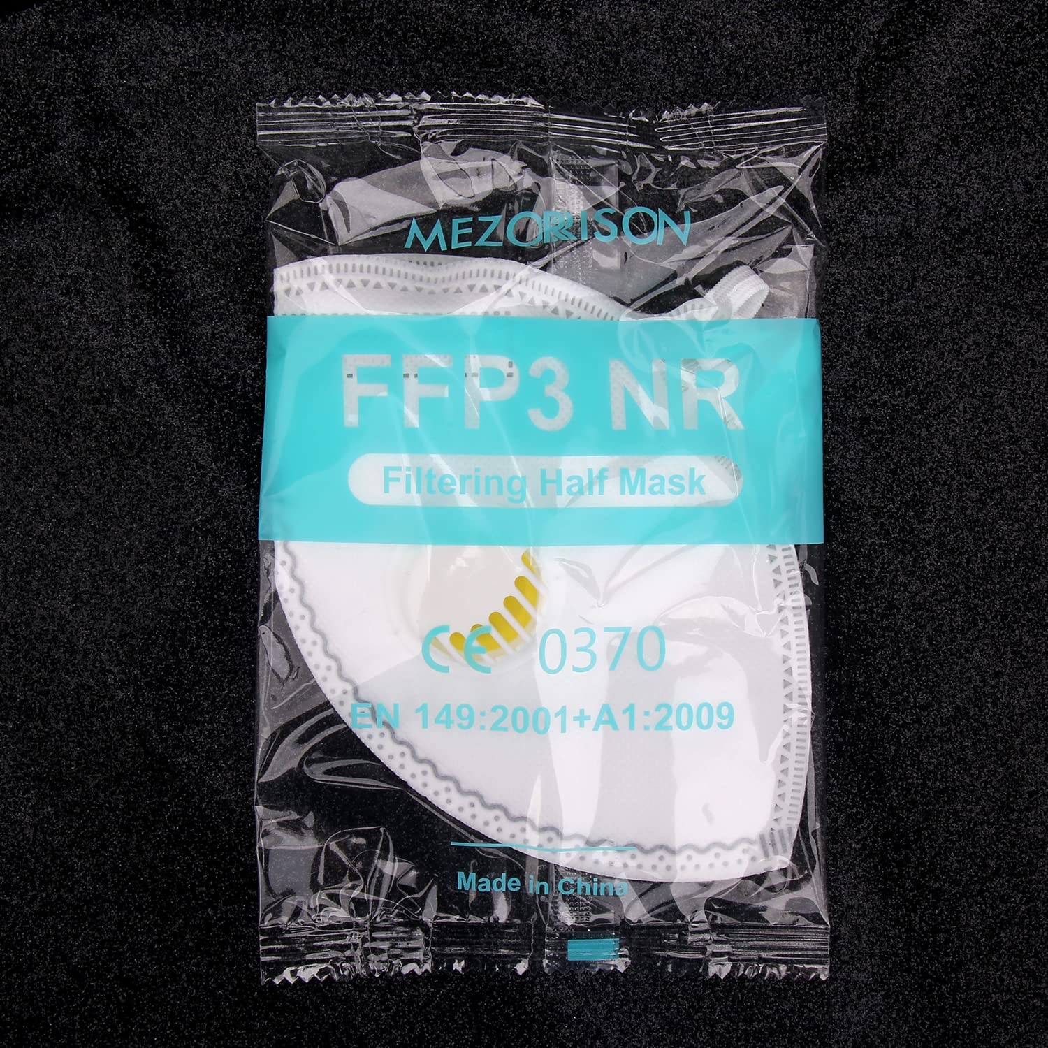 SESCO Certified Disposable Respirator Mask with Valve and Headband FFP3 foldable with valve and headband - Image 5
