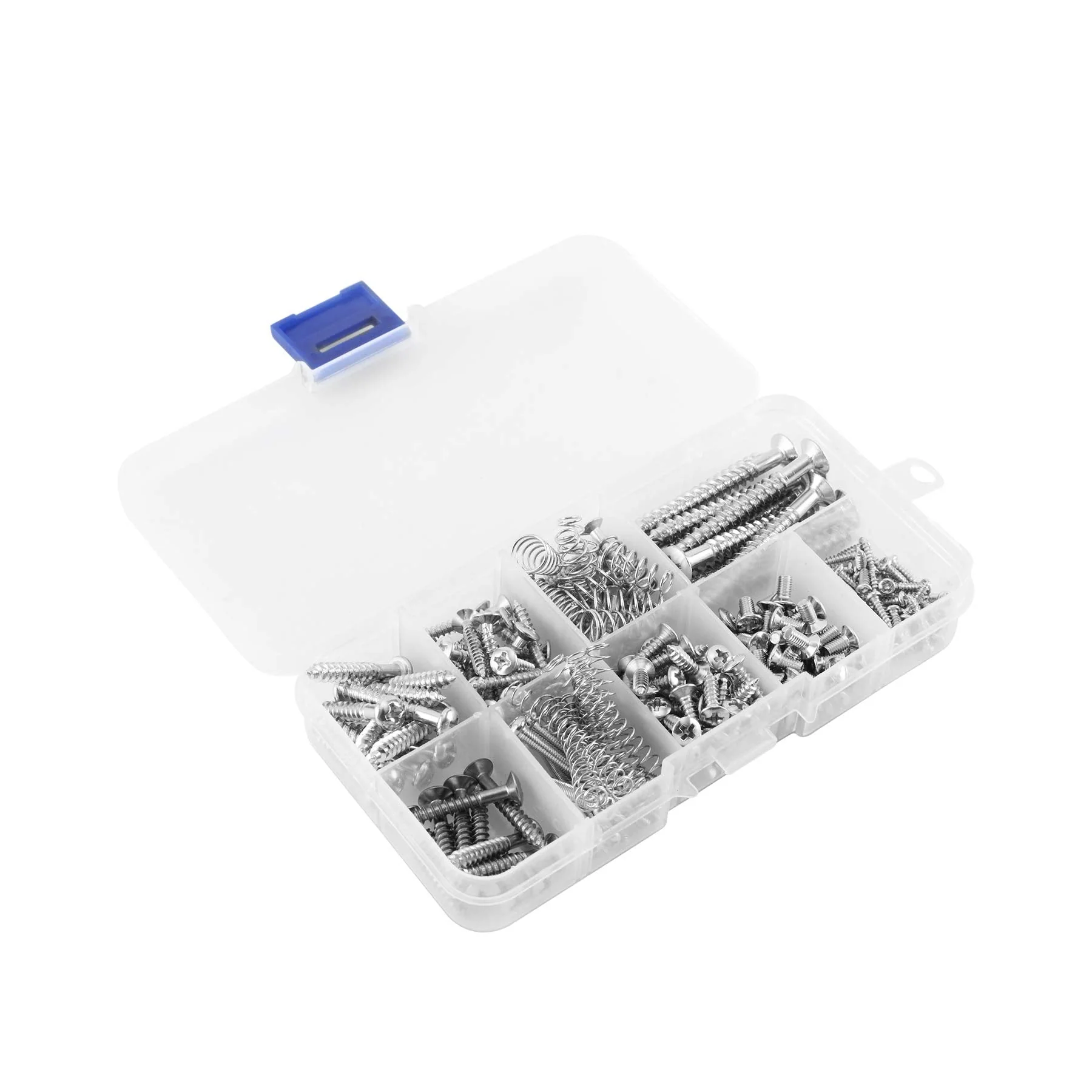 Sesyomr Electric Guitar Screw Kit - 226 Piece Set (9 Types) with Springs for Bridge, Pickup, Pickguard, Tuner, Switch, Neck Plate, Strap Buttons & Tweezers - Image 7