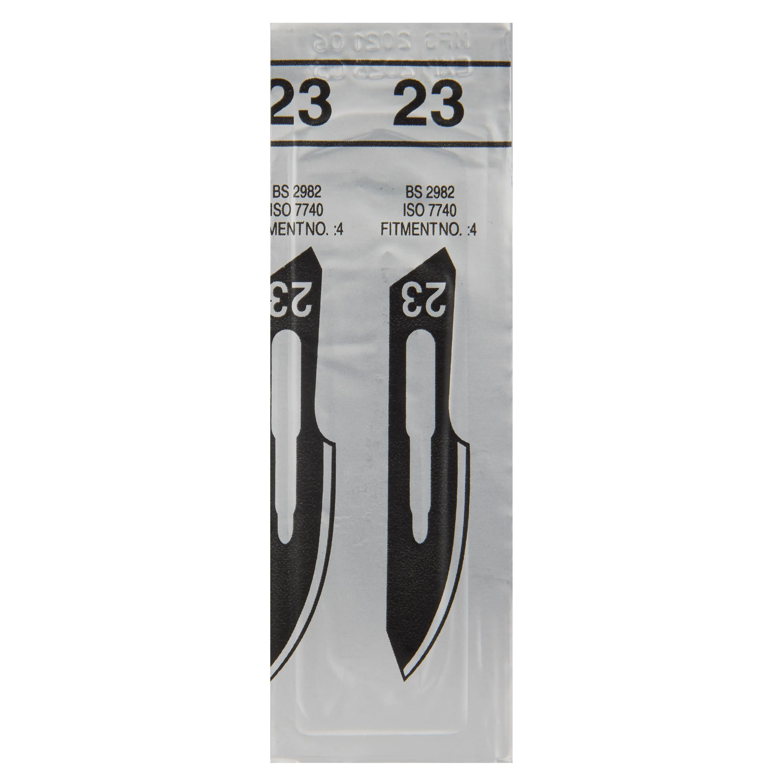 Set of 10 Sterile Scalpel Blades Figure 23 Made of Carbon Steel - Replacement Blades + 1 x Shehadeh - Scalpel Holder - Stainless Steel - Image 3