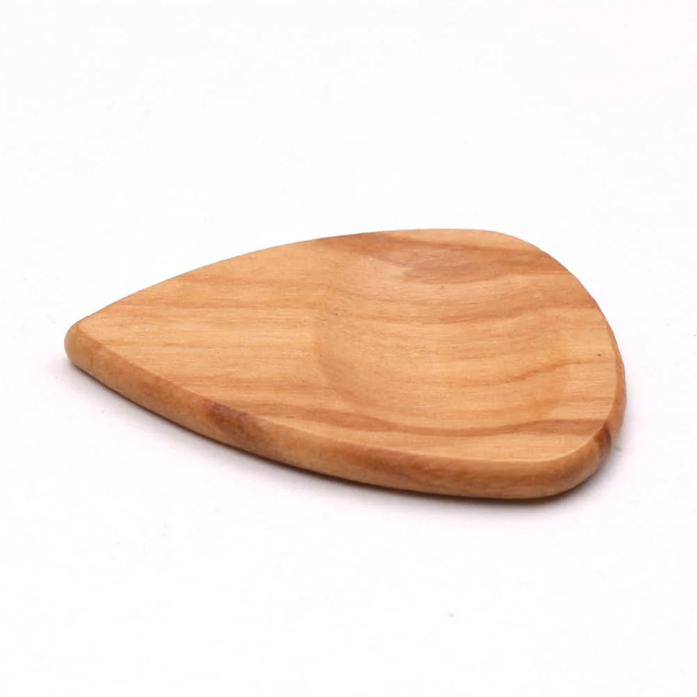 Set of 2 guitar picks made of real wood | For electric, acoustic and bass guitars in various strengths, 1 inch - Image 5