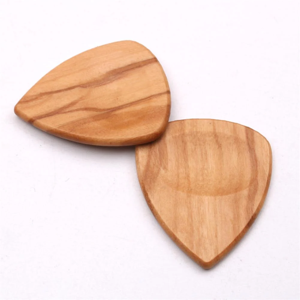 Set of 2 guitar picks made of real wood | For electric, acoustic and bass guitars in various strengths, 1 inch - Image 7
